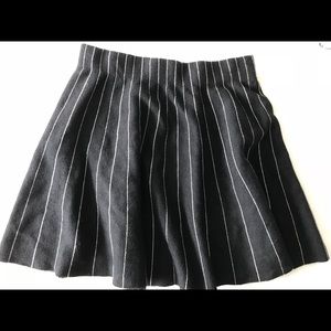 Zara dark navy skirt with stripes